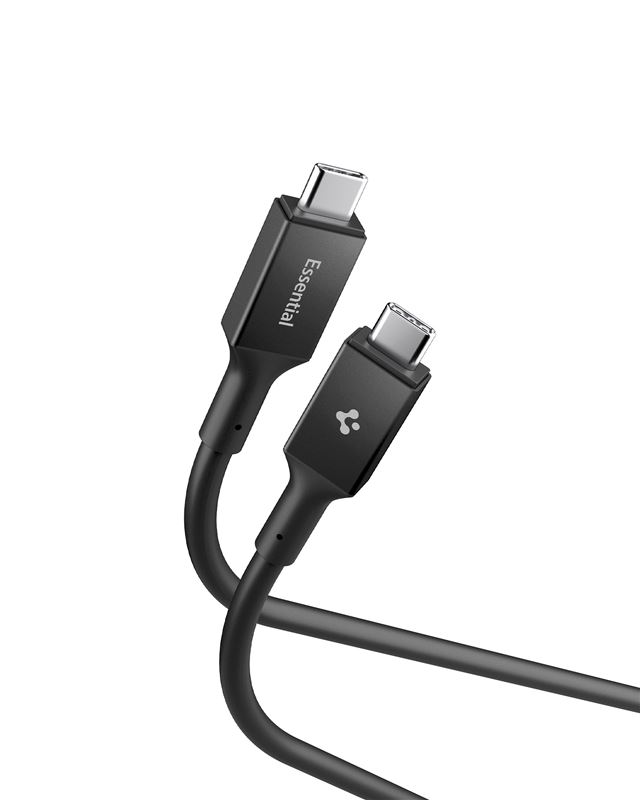 Cablu Spigen Essential USB C la USB C 100W, 2m, negru